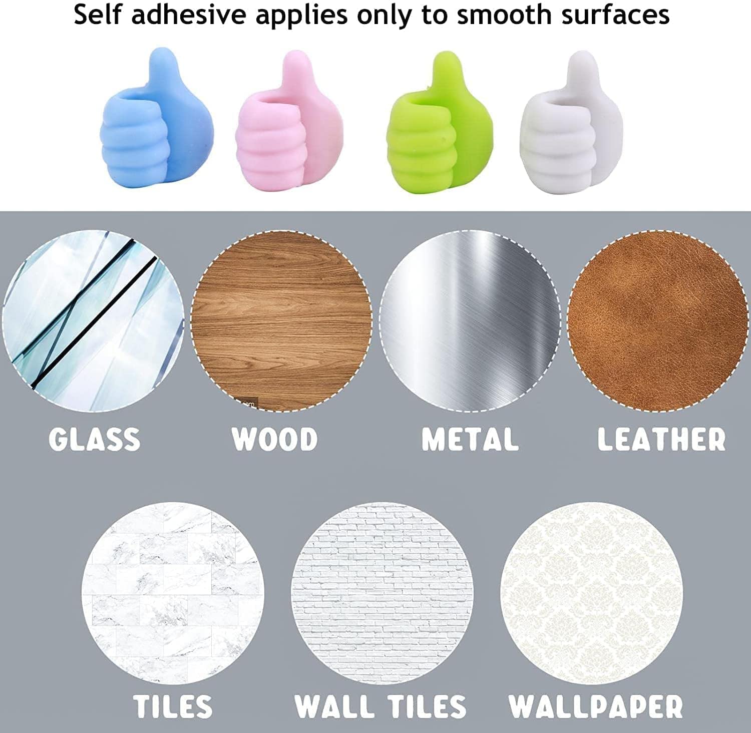 Thumb Cable Organizer Hook (5pc)