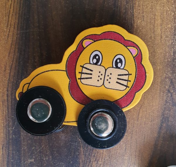 Animal Shaped Wooden Car (1pc)
