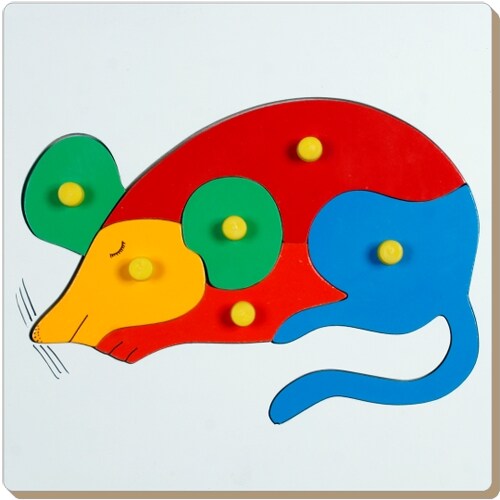 Wooden knob board Puzzle