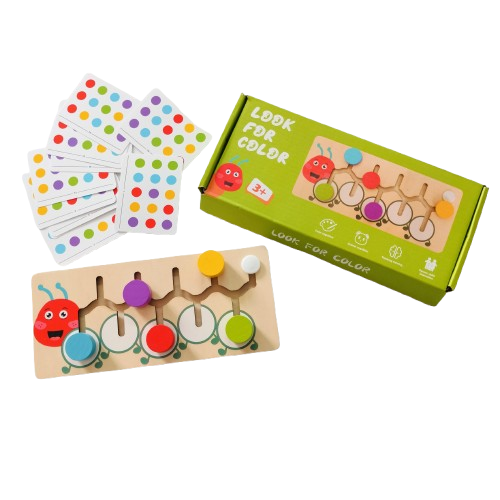 Caterpillar Color Match Maze Game