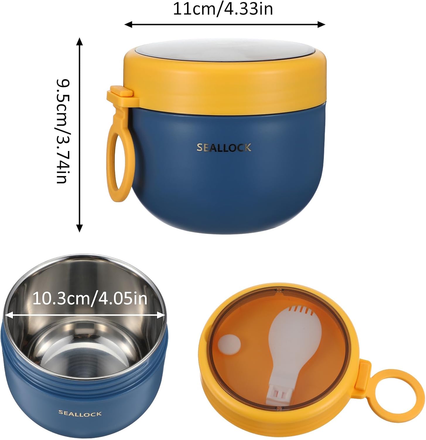 Mini Bento Stainless Steel Lunch Box (1pc)- 500ml