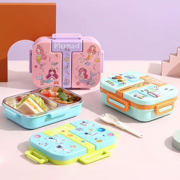 2 partition Bento Lunch Box (600ml)
