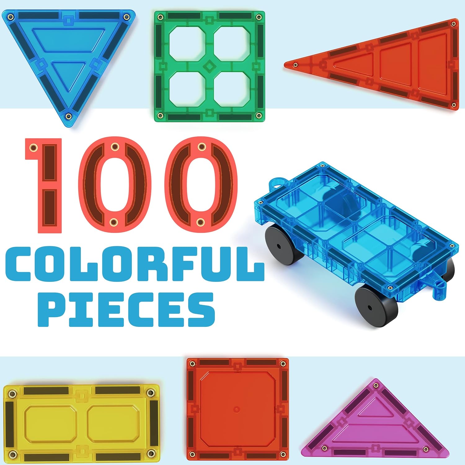 Magnetic Tiles (100pcs)