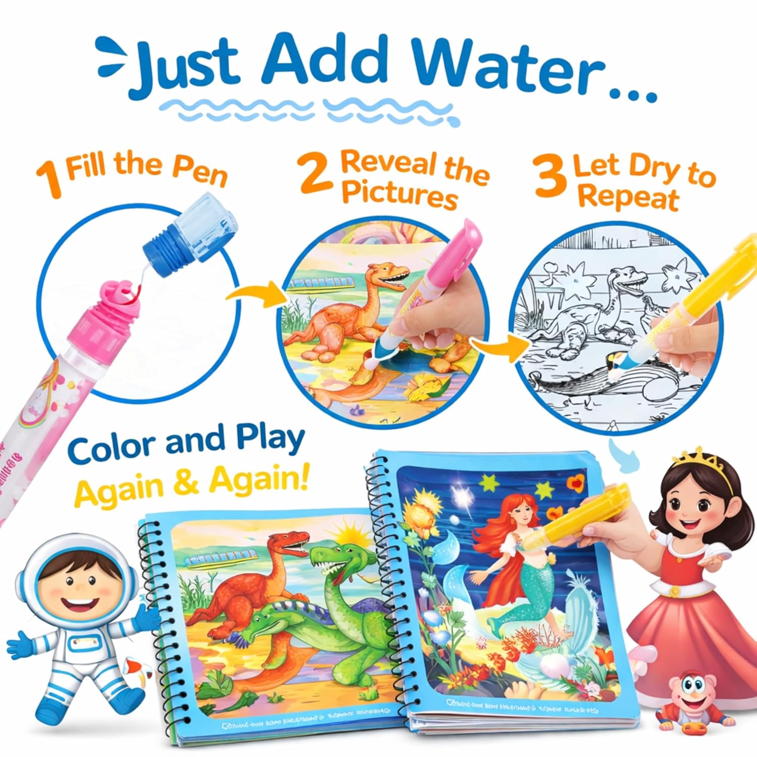 Mini Magic Water Book (1pc)