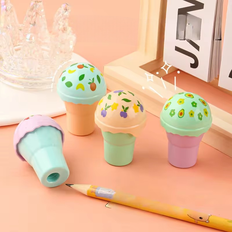 Mushroom Shape Pencil Sharpener (1pc)