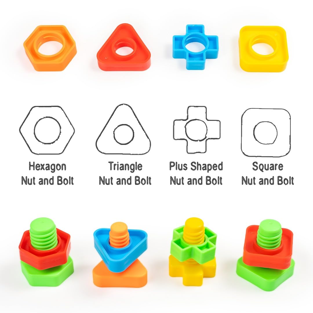 Nuts and Bolts Stacking Toy (12pcs)