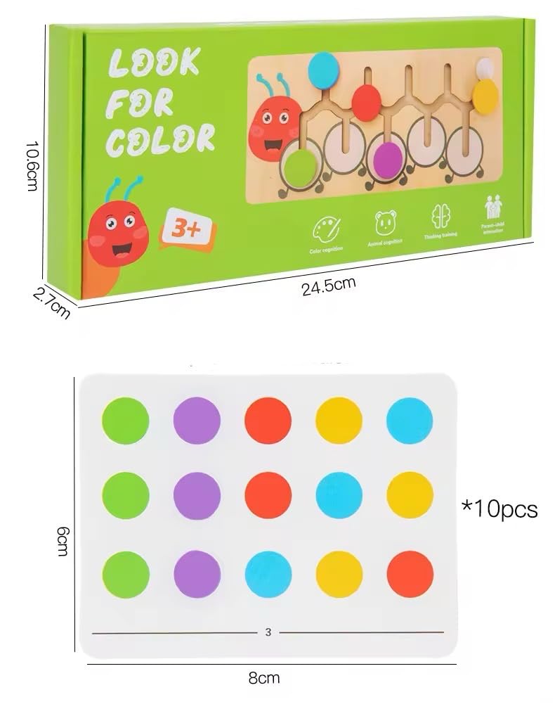 Caterpillar Color Match Maze Game