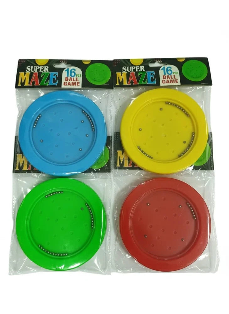 Plastic 16 ball Maze Game