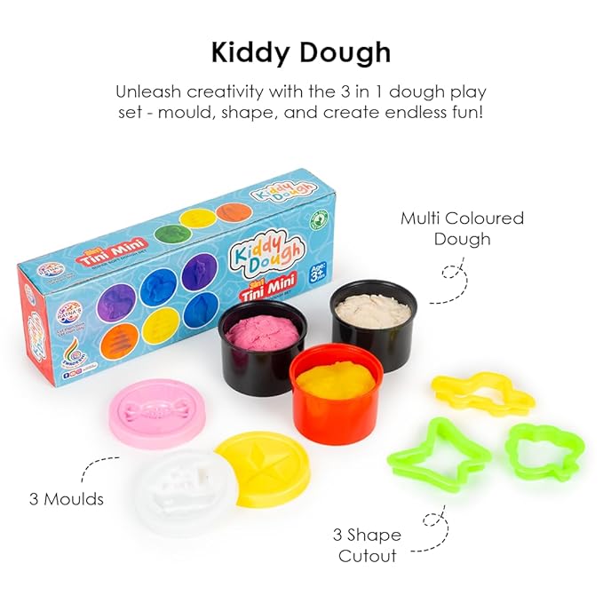 Tini Mini 3 in 1 Play Dough kit with Moulds
