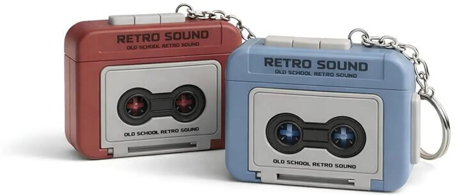 Mini Retro Cassette Tape Recorder Keychain