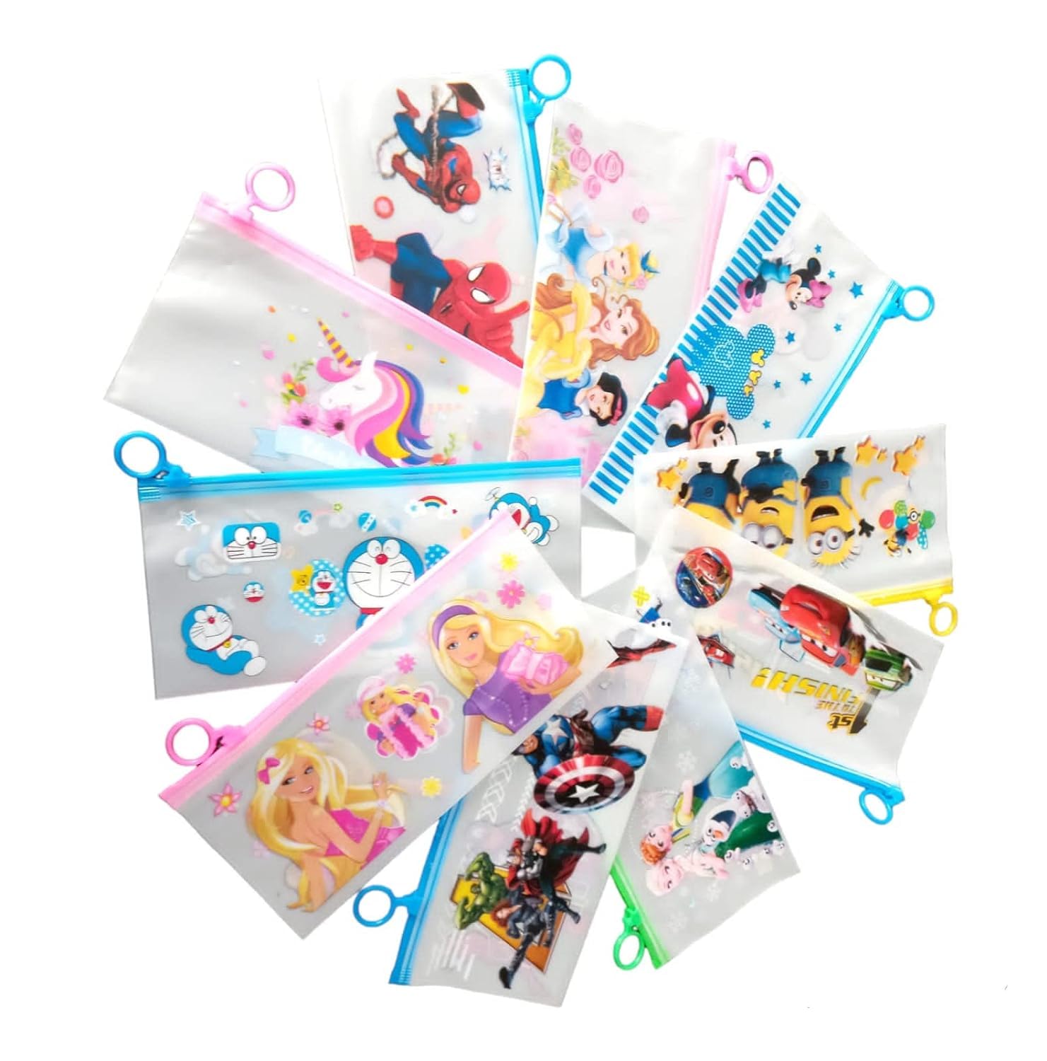 Transparent Stationery Zip Pouch (2pc)