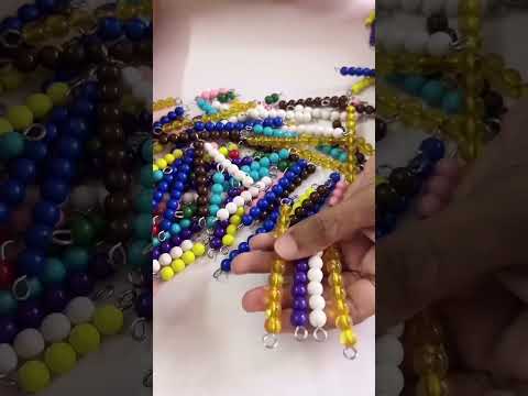 Montessori math beads