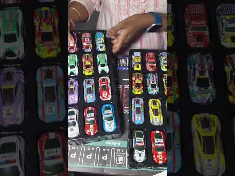 48pc Pull-Back Mini Racing Cars with Container