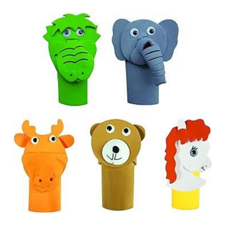 Diy finger puppets (5pcs)