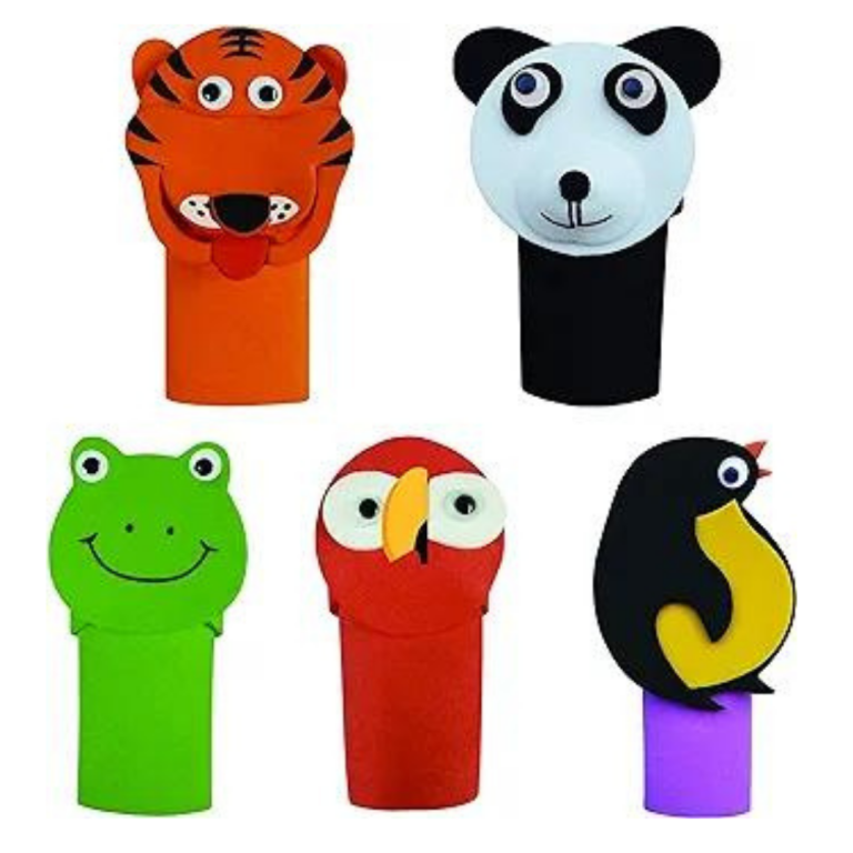 Diy finger puppets (5pcs)