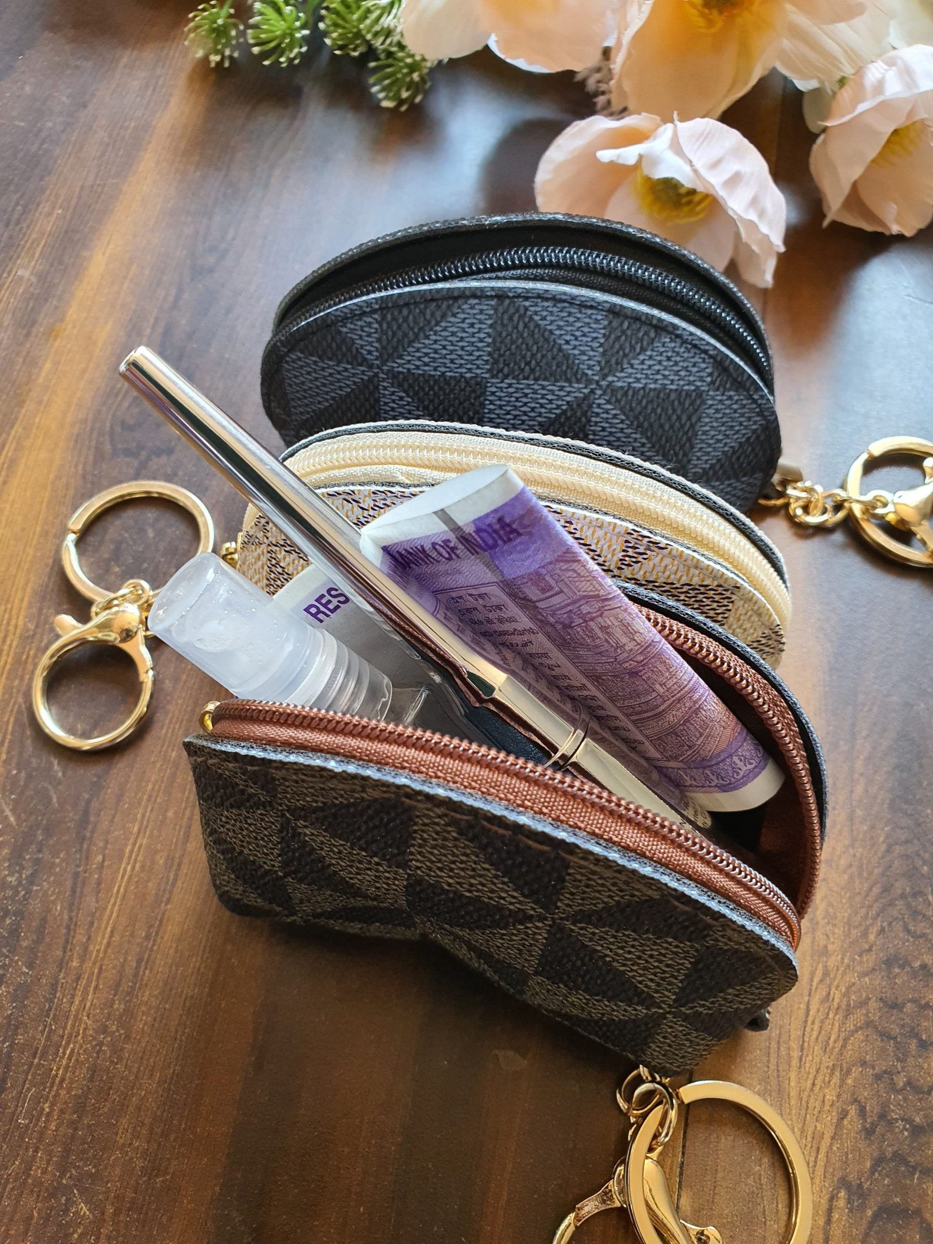 Mini Purse Wallet with Key Chain