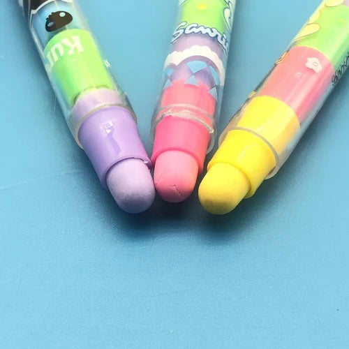 Multicolor Pushback Eraser