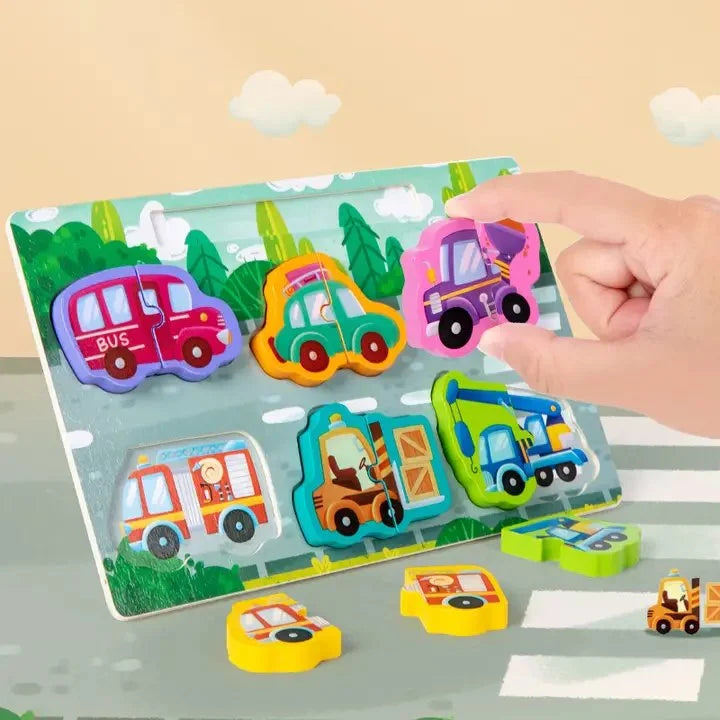 2 in 1 Chunky 2 pc puzzle with writing board pen