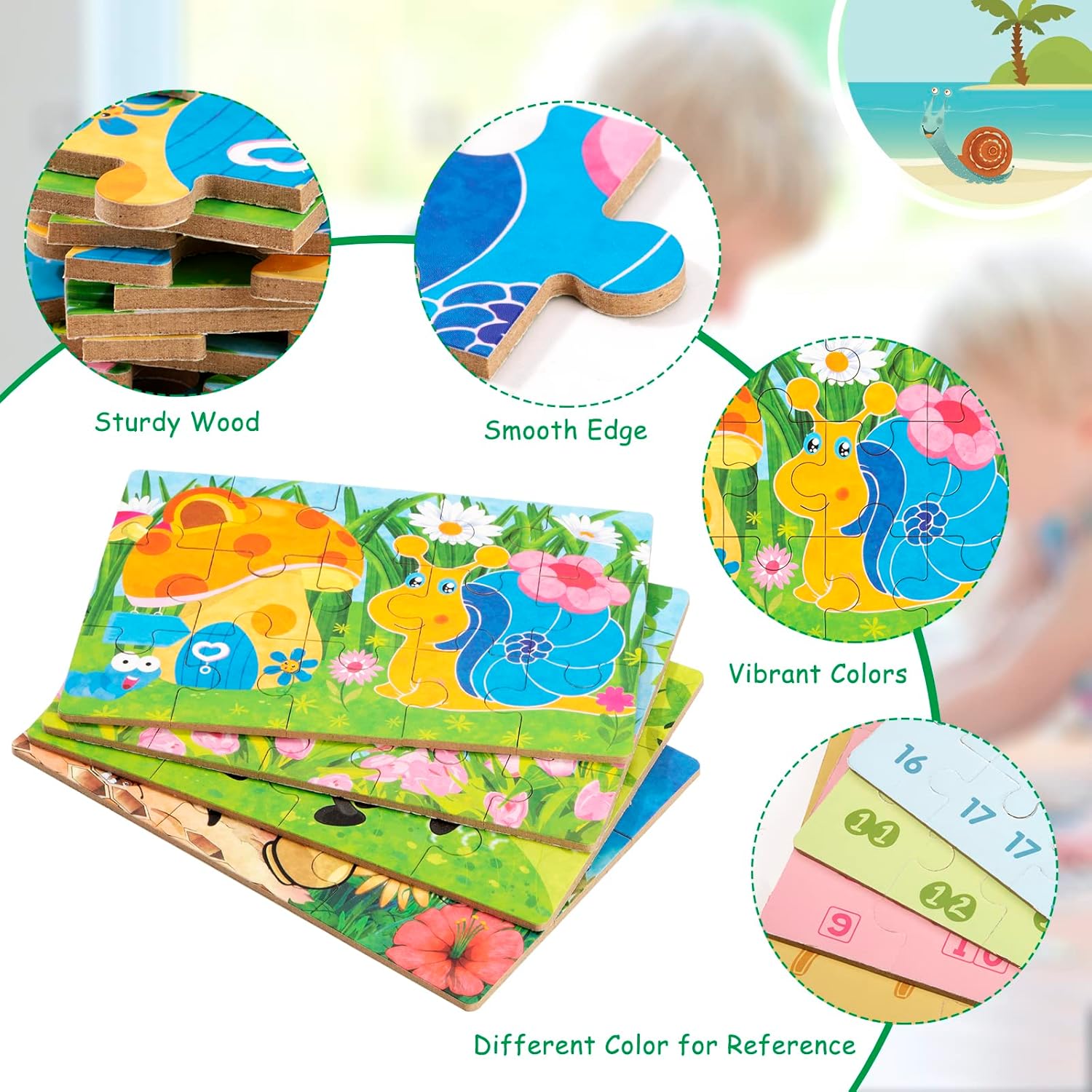 Wooden Jigsaw Puzzles (1box)