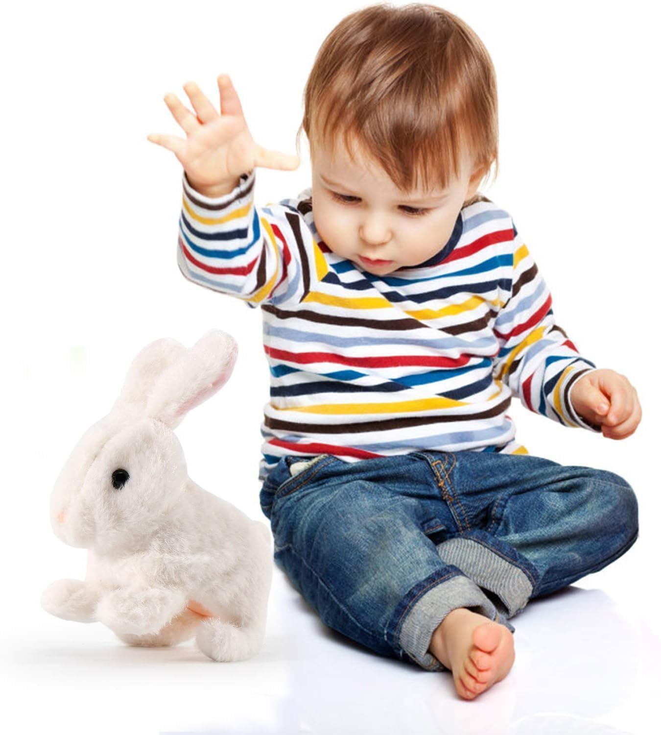 Walking and Jumping Rabbit Toy (1pc)