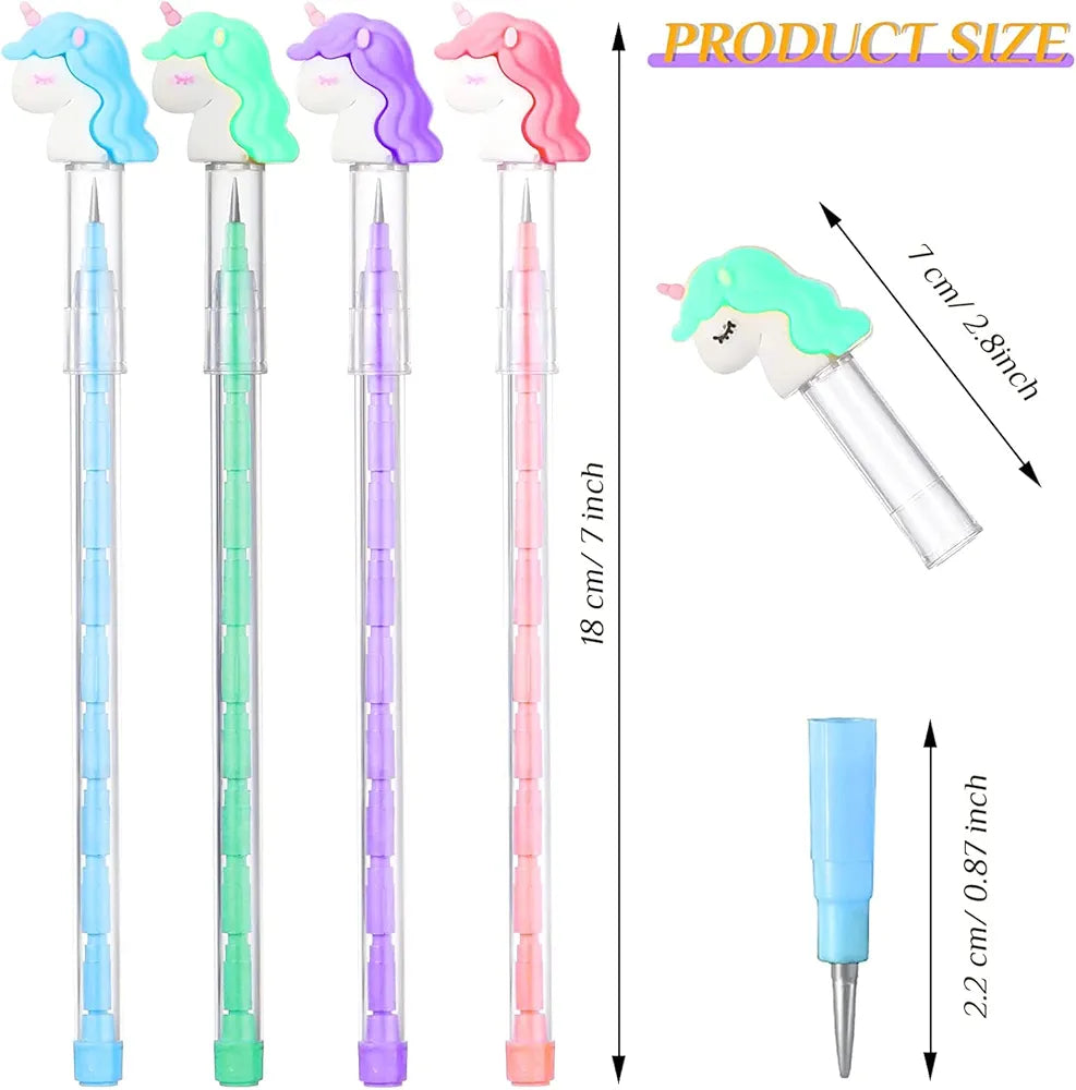 Non - Sharpening Stacking unicorn Pencil(1pc)