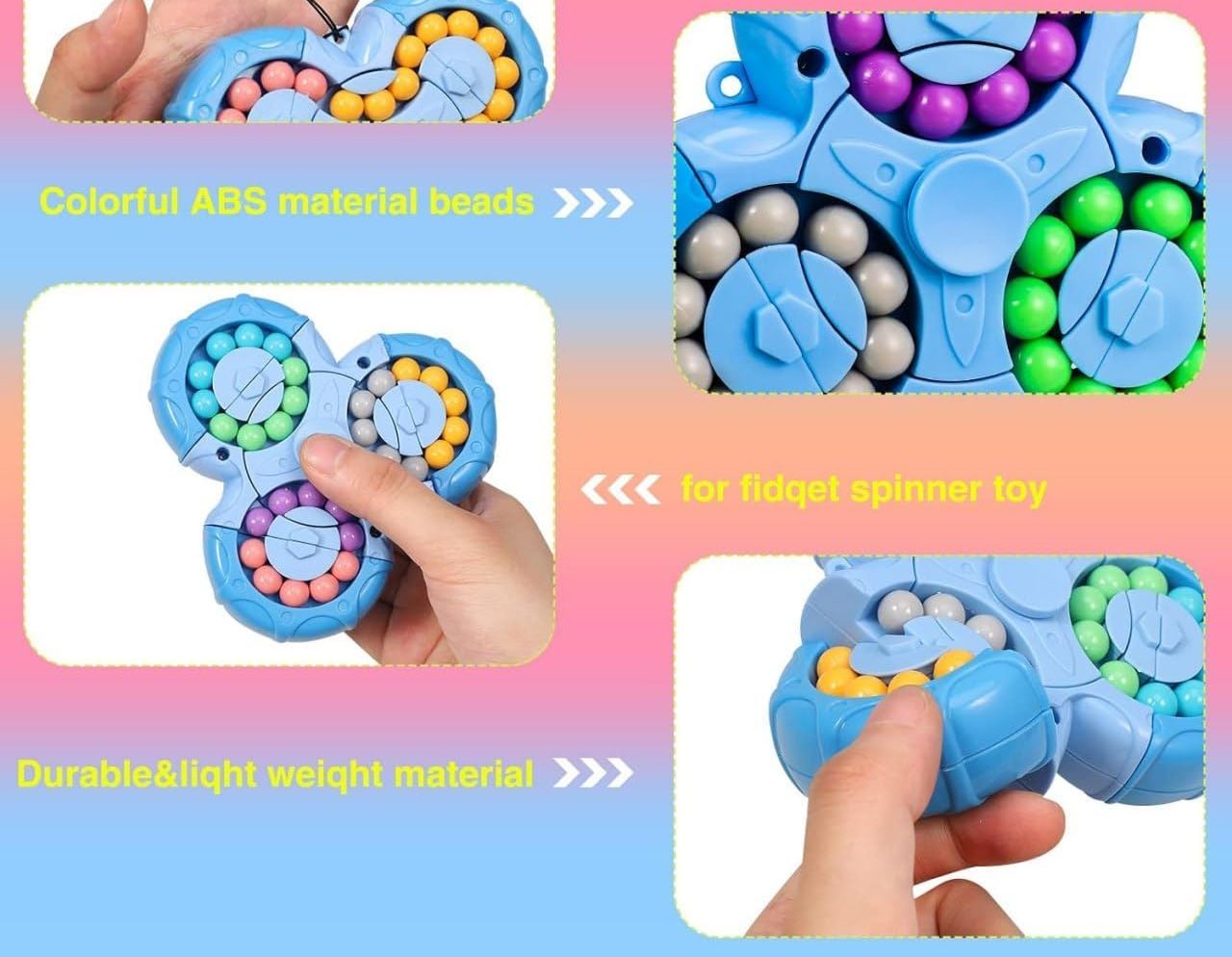 3D Magic Bean Rotating spinner puzzle (1pc)