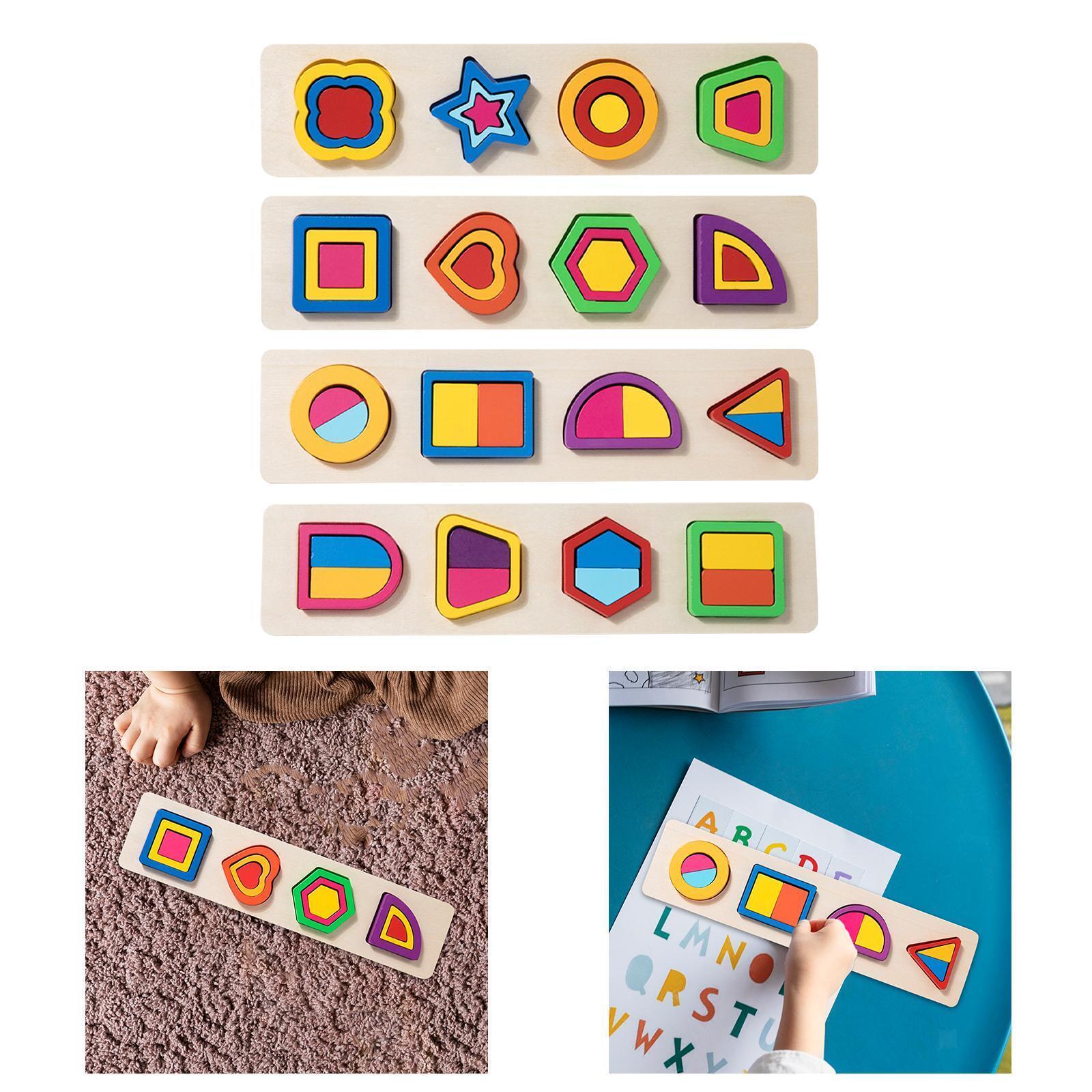 4 in 1 Seriation shape puzzle (1pc)