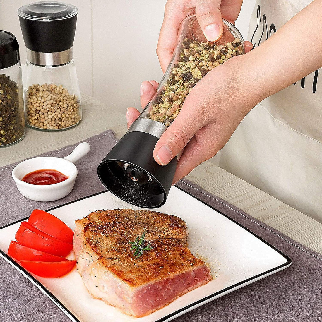 Glass Salt Pepper Grinder