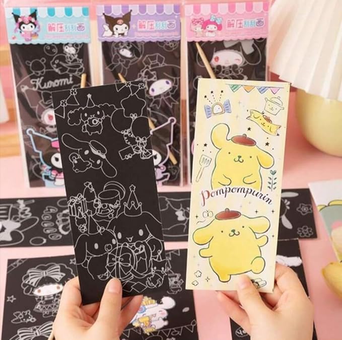 Kuromi Rainbow Scratch Painting (1PC)