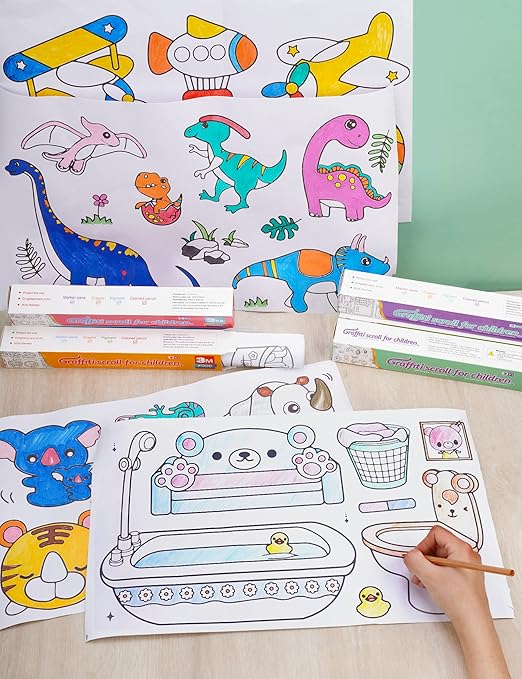 Graffiti Scroll coloring Sheets