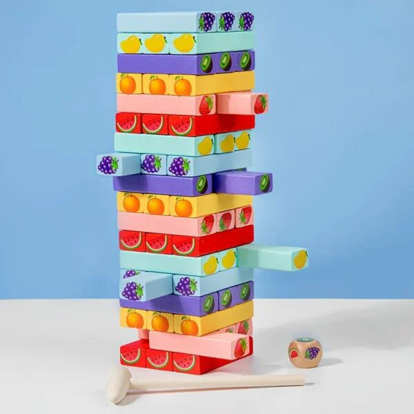 3 in 1 Fruits Jenga stacking