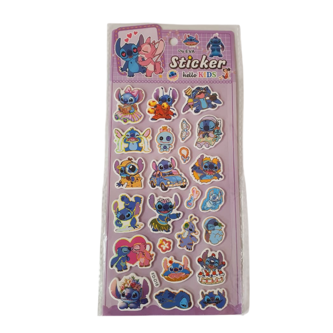 Stitch Cartoon Sticker Sheets (1pc)