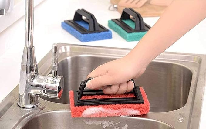 Handle Multipurpose Cleaning Scrubber (1PC)