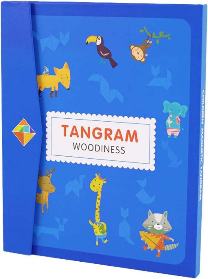 Magnetic tangram book