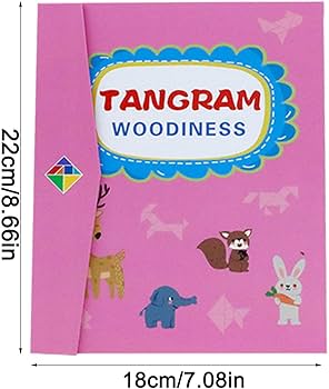 Magnetic tangram book