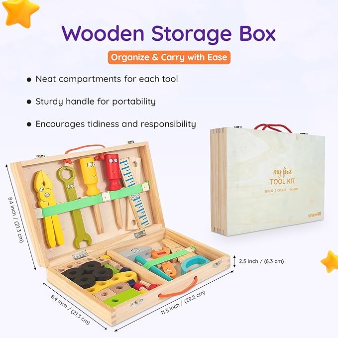 34-Piece Premium Tool Kit with Storage Box