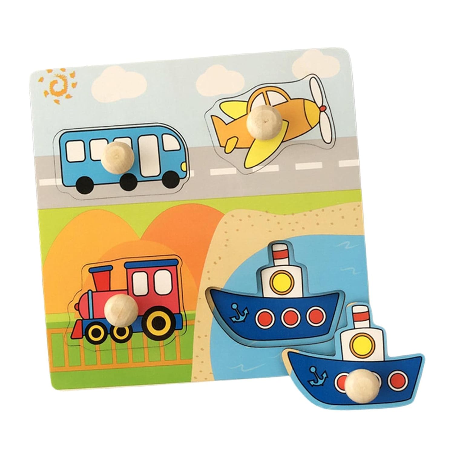 Wooden Cartoon Jigsaw Puzzles (1pc)