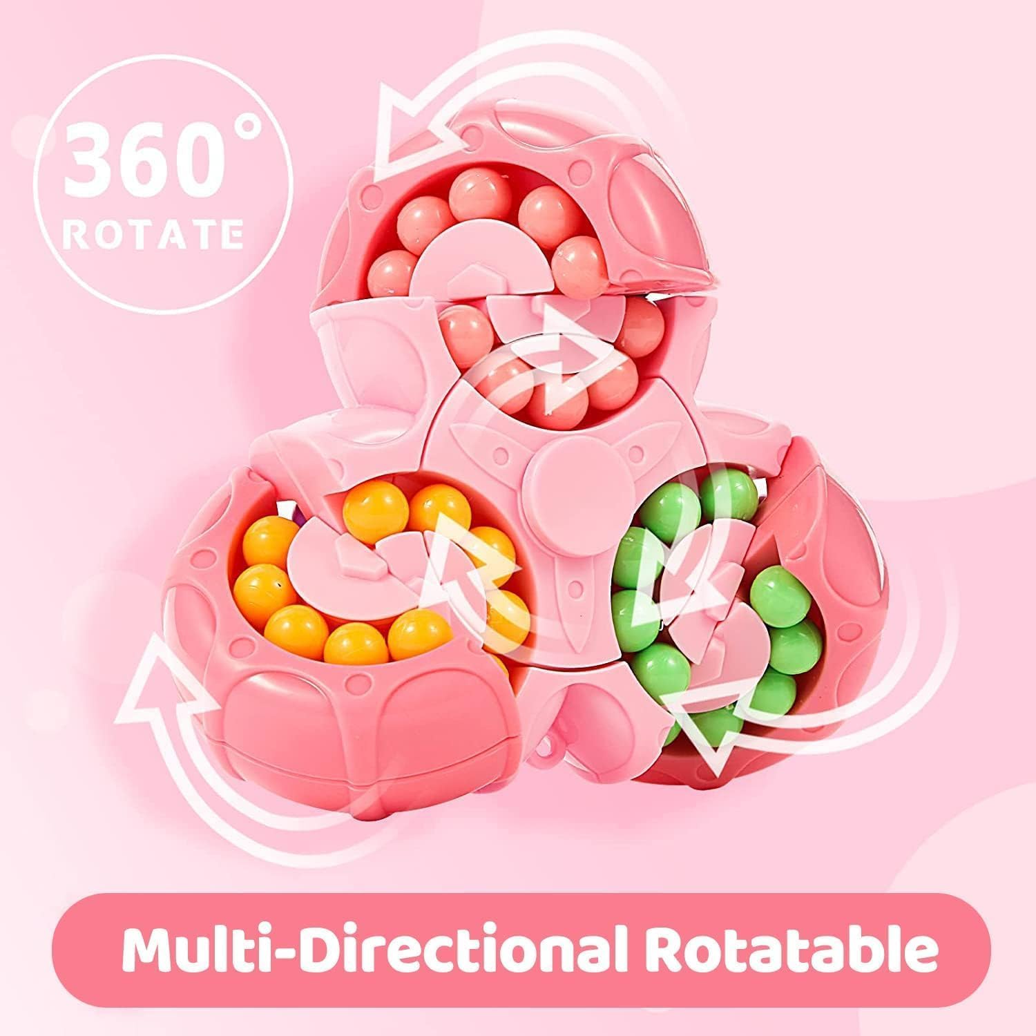 3D Magic Bean Rotating spinner puzzle (1pc)