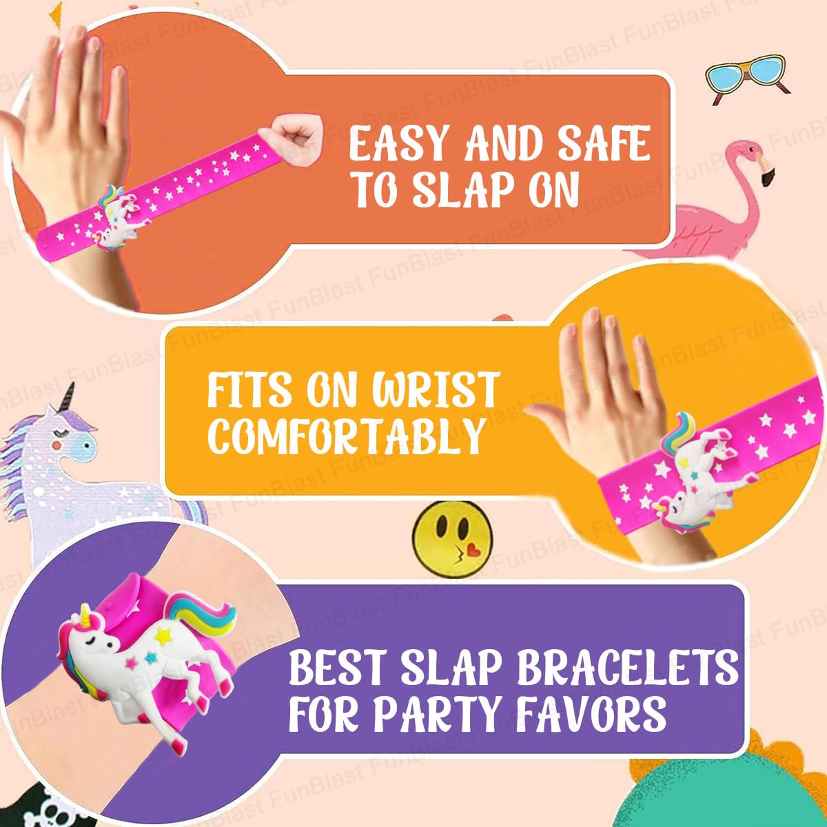 Slap Bands mix (1pc)
