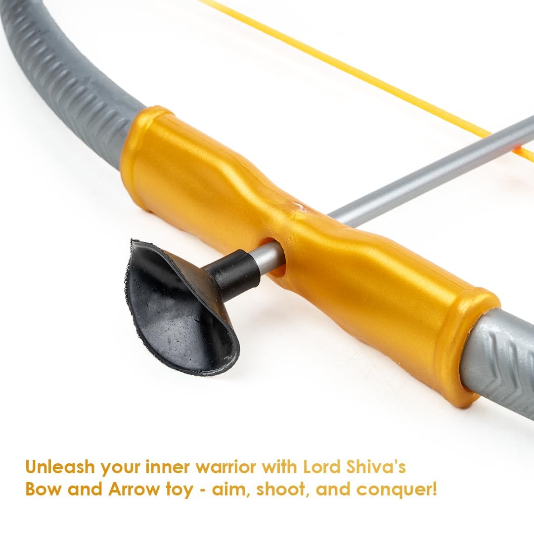 Bow and Arrow Set with Trishul & 3 Suction Cup Tip Toy