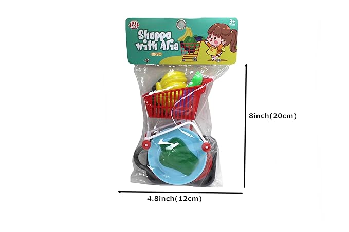 8pc Kitchen Set with Shopping cart