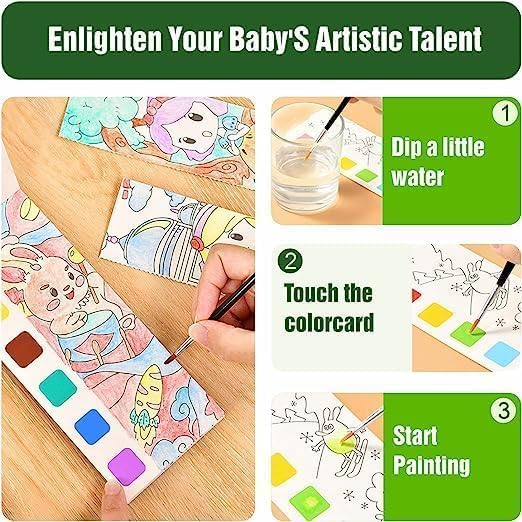 Water Colour Painting Book (1pc)