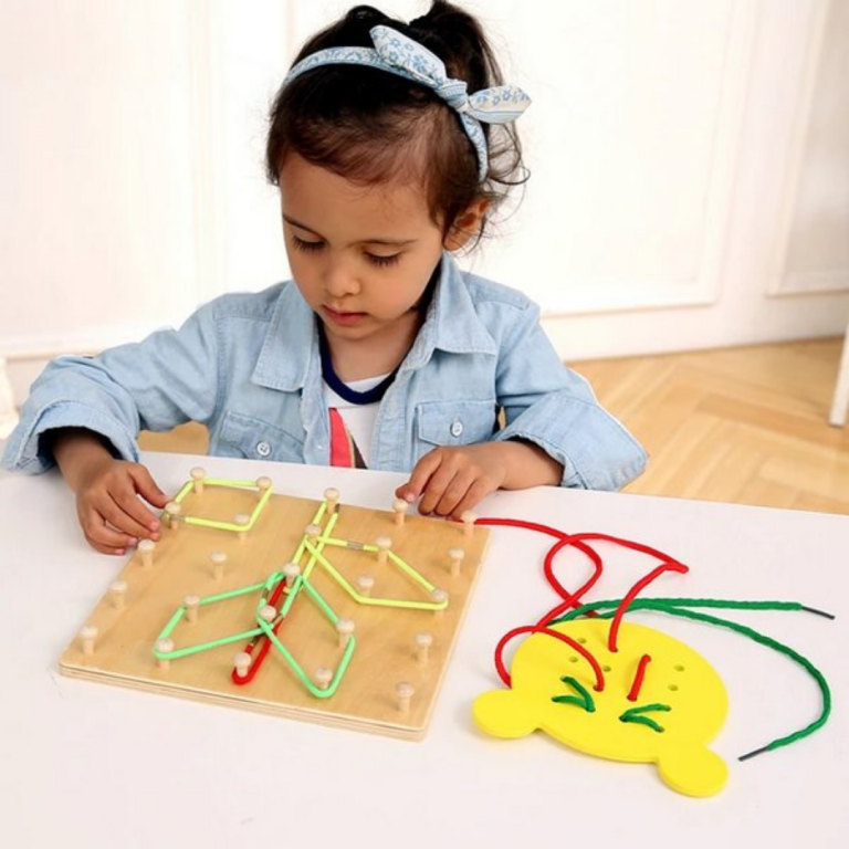 wooden geoboard