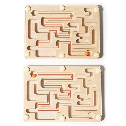 Palm Sized Wooden Maze Game