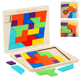 Geometric Tangram Brain Teasers
