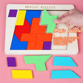 Geometric Tangram Brain Teasers