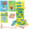 Multi functional jenga puzzle