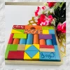 Building blocks with tray