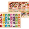 Alphabet with flags dual board