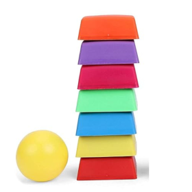 Lagori Pile the 7 tiles without ball